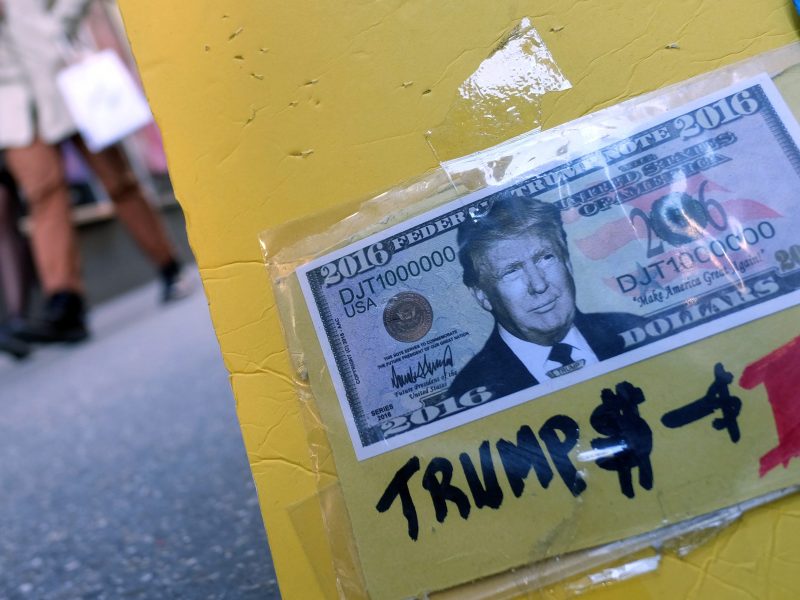 The dollar has strengthened since Donald Trump's election.Photo: AFP / Jewel Samad