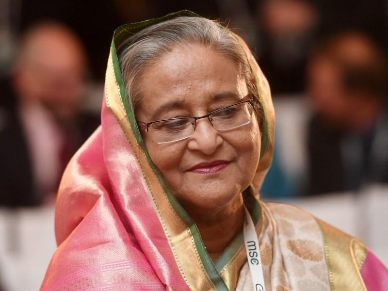 Bangladesh President Sheikh Hasina at a security conference in Munich, Germany, February 18, 2017. Photo: AFP Forum/Tobias Hase