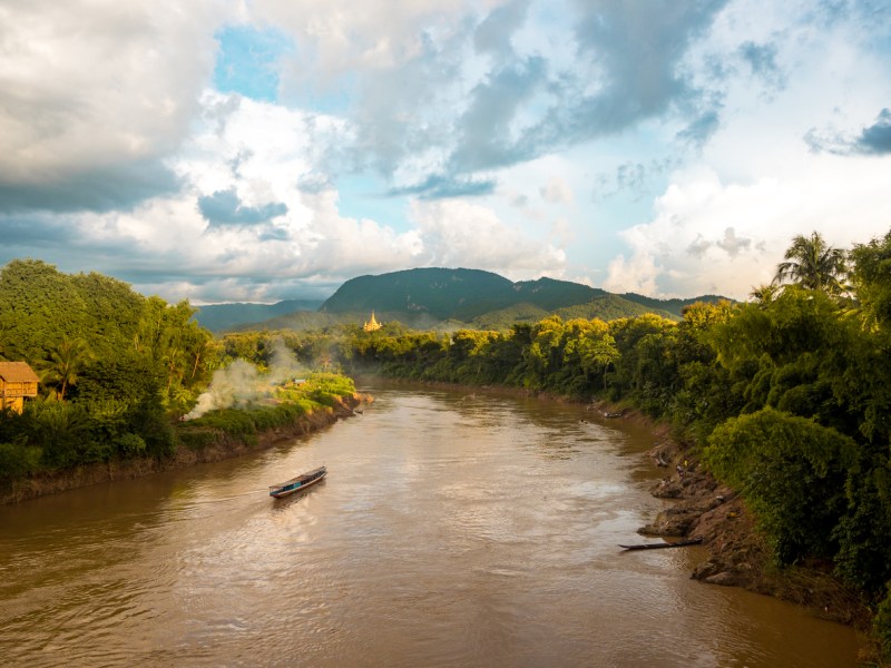 The Nam Khan River that runs through the ancient royal capital of Luang Prabang in Laos. Photo: iStock/Getty Images