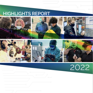 2022 Manufacturing USA Highlights Report Cover